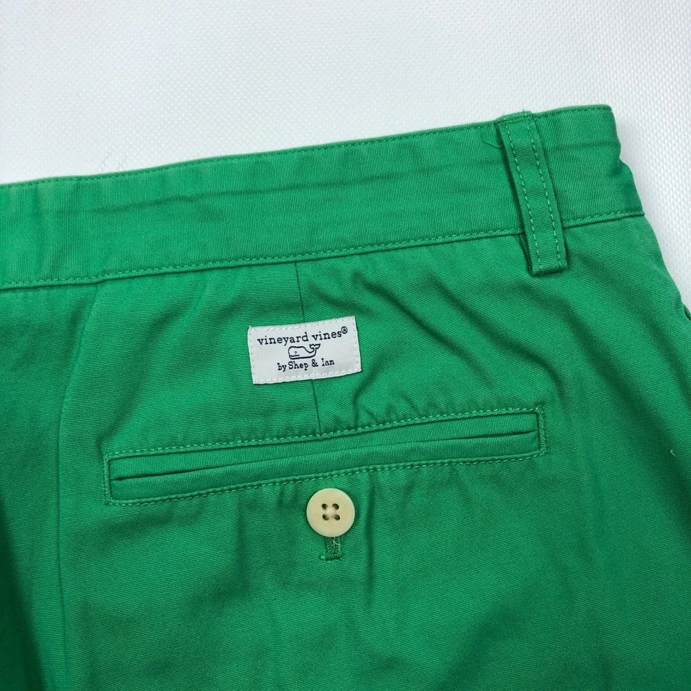 Vineyard Vines Mens Club Pant Green Chino Trousers 36x32 Kelly Green Cotton